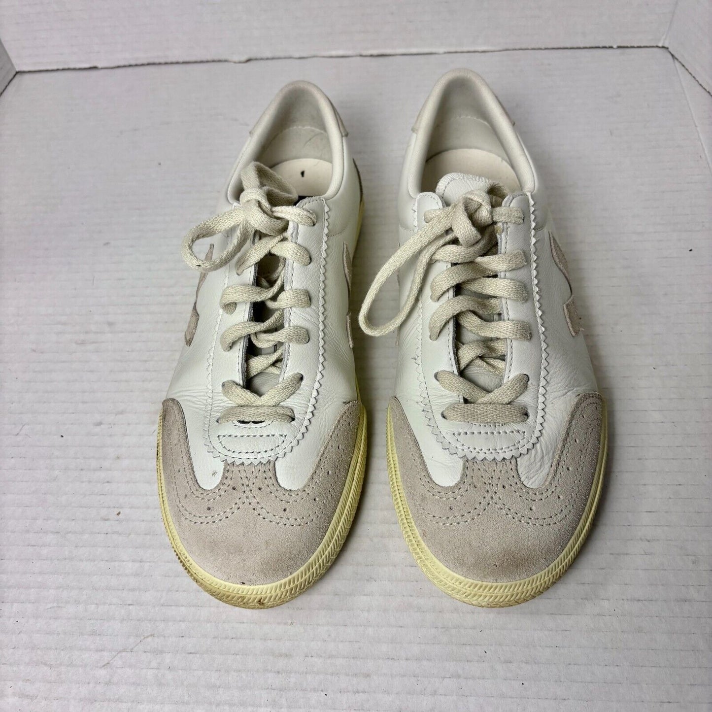 Veja Volley O.T. Leather White Natural Women Casual Lifestyle Shoes Size 9