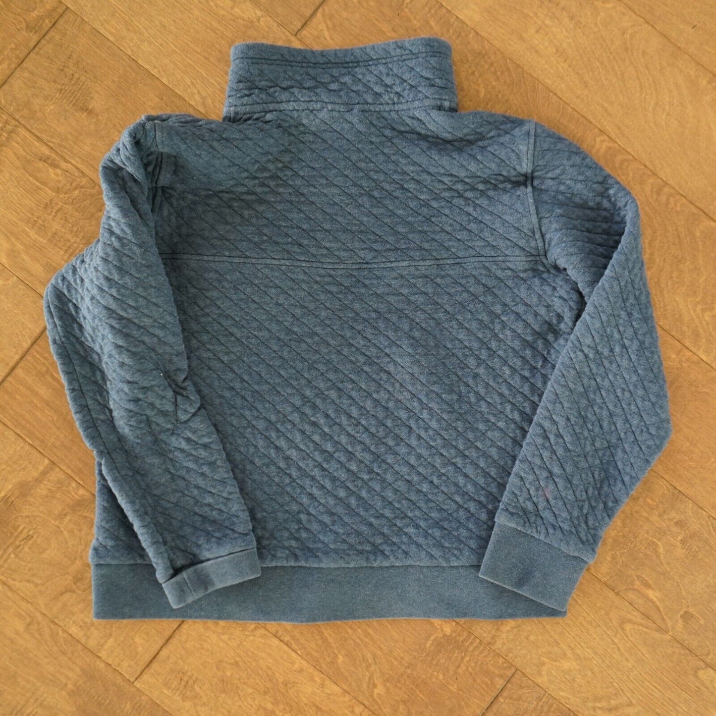 PATAGONIA WOMEN’S ORGANIC COTTON QUILT SNAP-T PULLOVER SIZE MEDIUM BLUE 25282