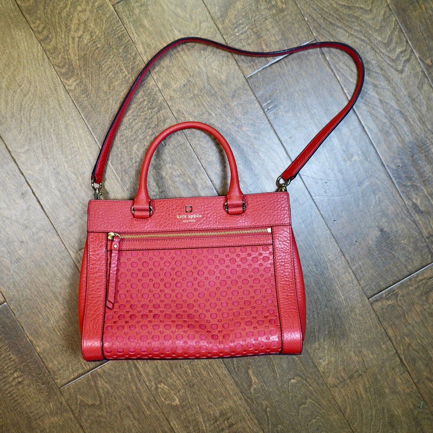 EUC Kate Spade Perri Lane Romy Pink Leather Satchel
