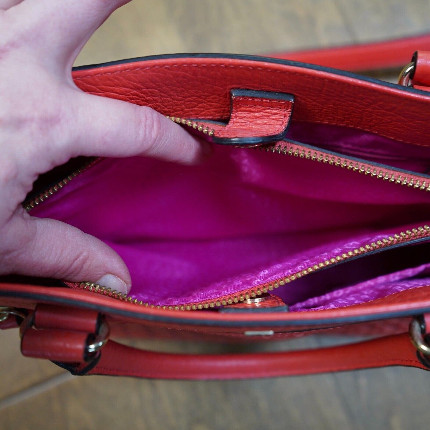 EUC Kate Spade Perri Lane Romy Pink Leather Satchel