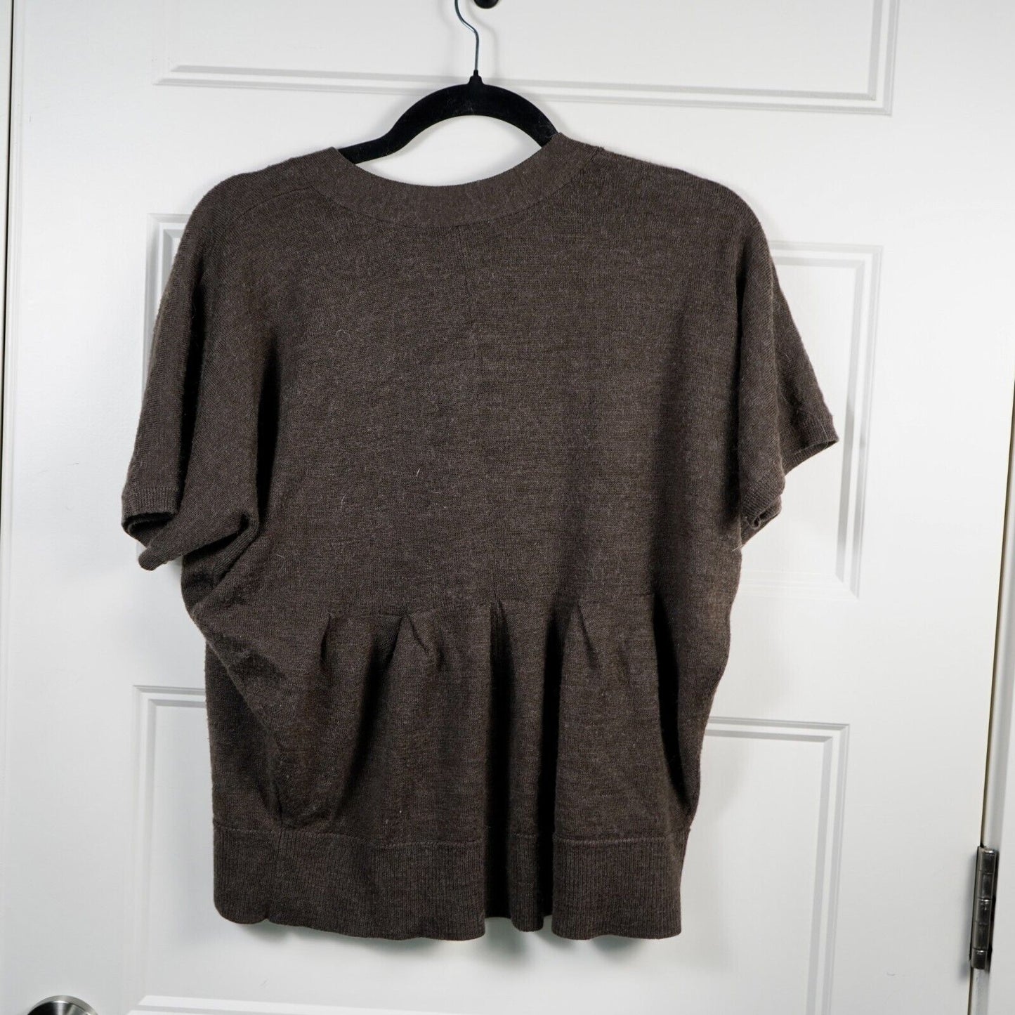 Coldwater Creek Size XS 4 Chocolate Brown Wool Blend V-Neck Sweater