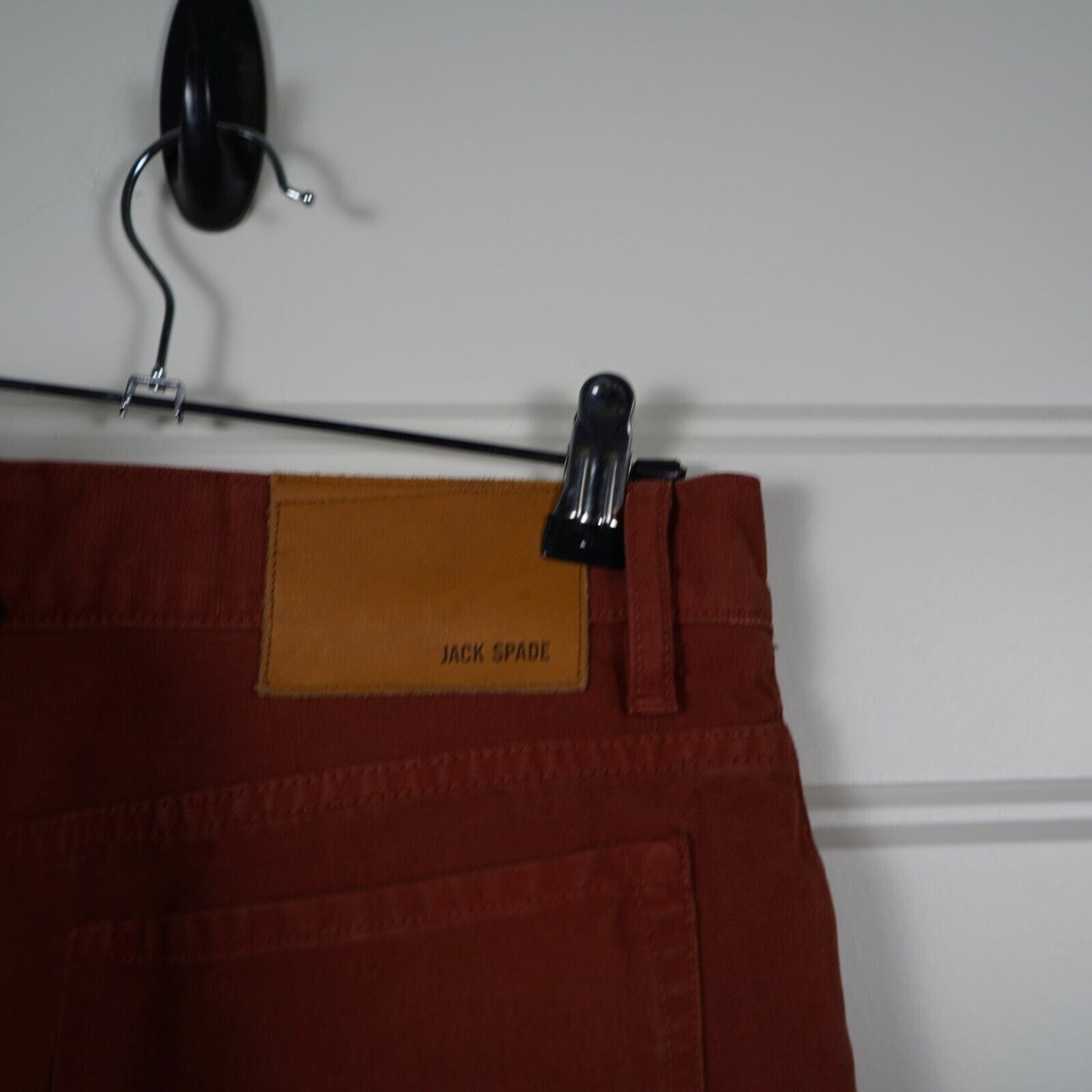 JACK SPADE Canvas Pants Jeans Sz 33 x 32 Cotton Burnt Orange