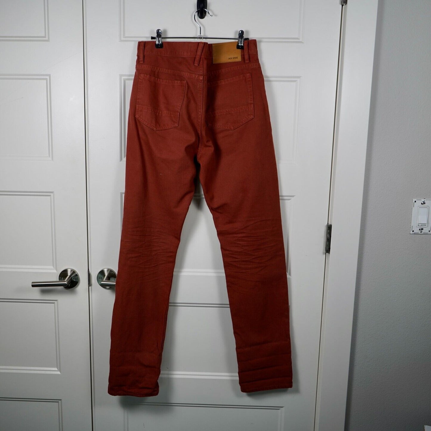 JACK SPADE Canvas Pants Jeans Sz 33 x 32 Cotton Burnt Orange