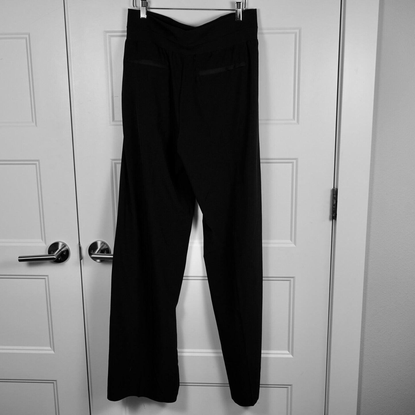 Athleta Nolita Wide Leg Pants Black High Rise Athleisure Travel Women’s Size 12T