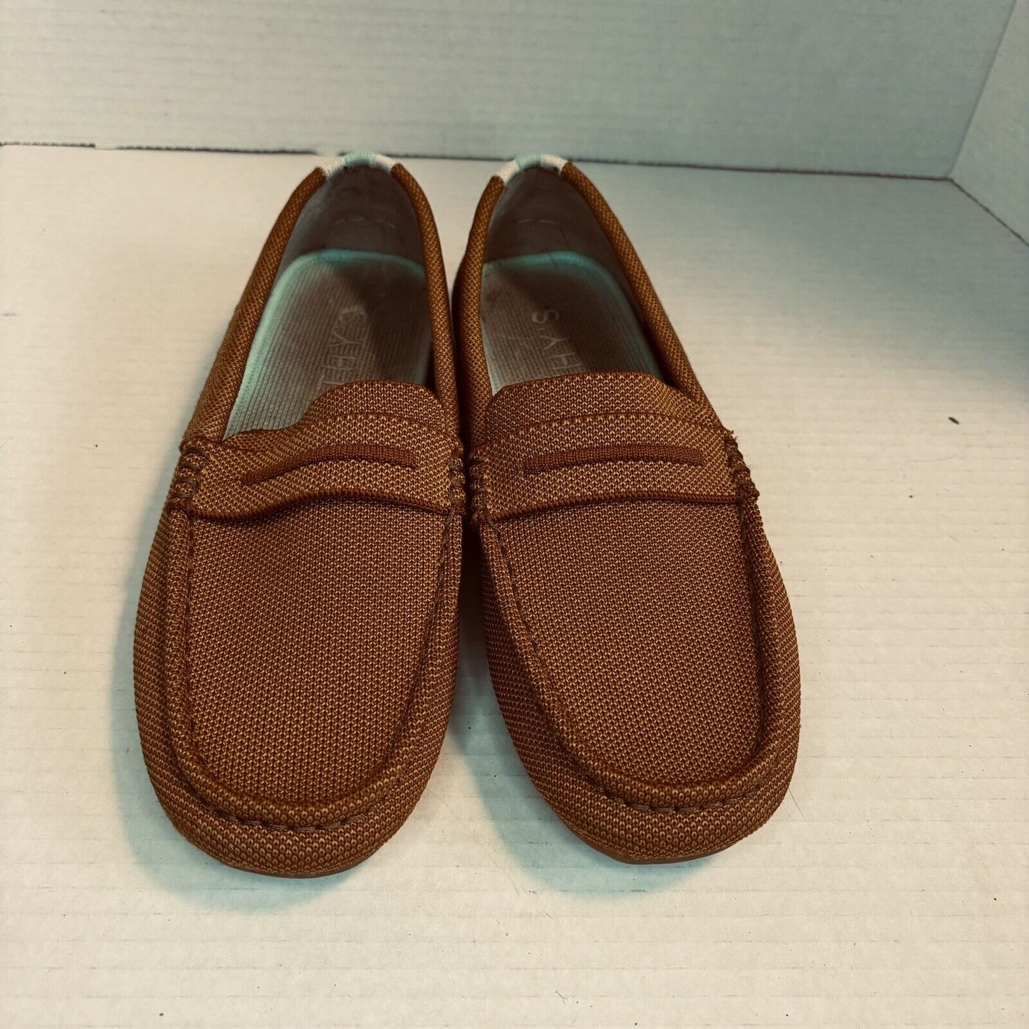 Womens Rothys The Driver Cognac Size 8 Slip on Loafer Flats