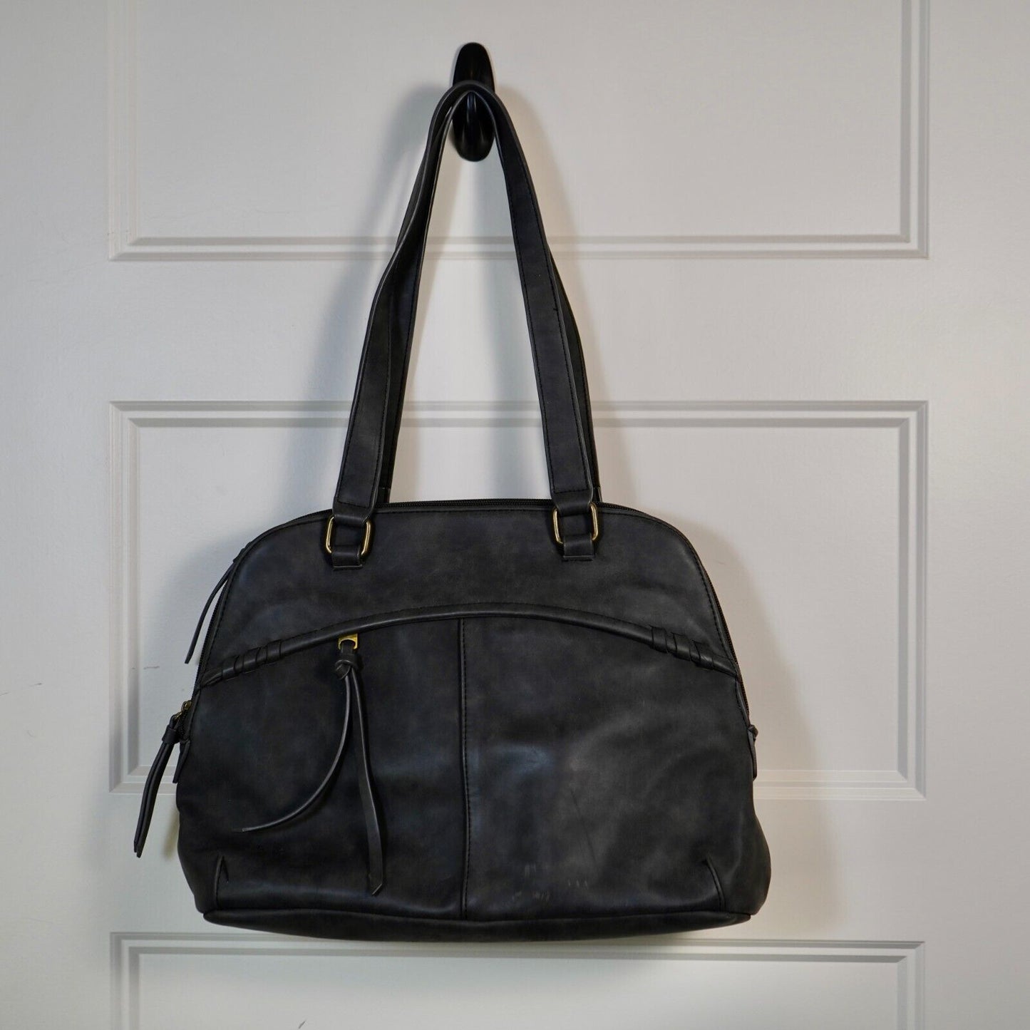 Born Concepts B O C faux leather purse. Dark Grey Double handles