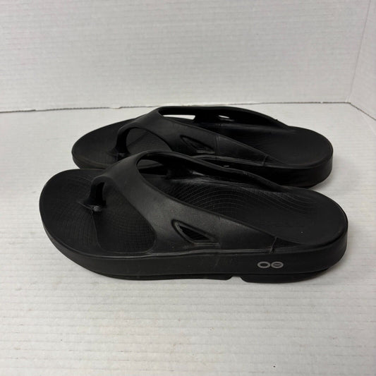 Oofos Sandals Women 7 OOAH Recovery Slide Comfort Slip On Black