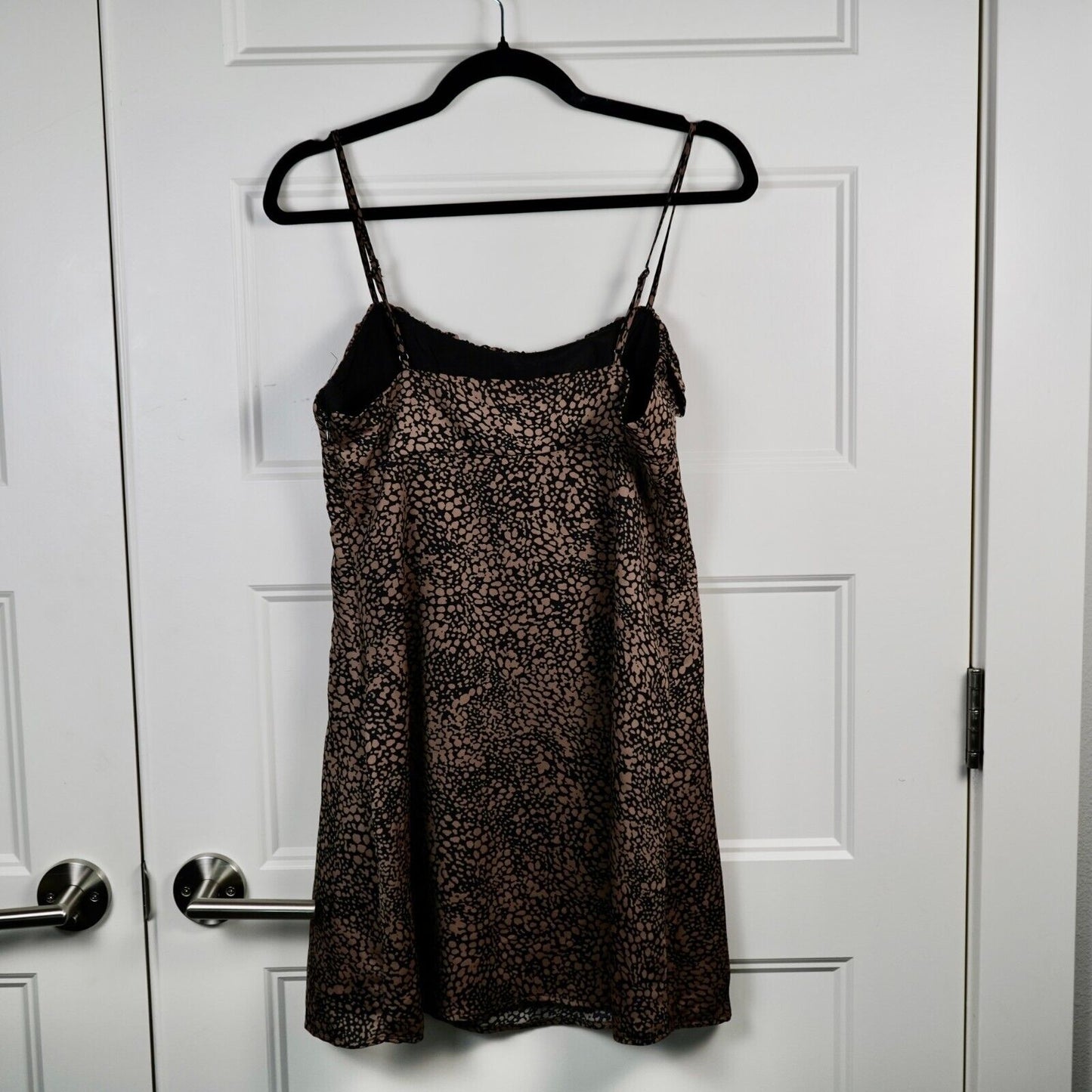 Urban Outfitters Lexington Empire Waist Mini Dress Medium Brown Multi Y2K