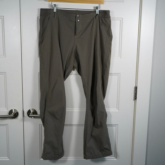 KUHL Women’s 16 36 X 31 Grey Green Strattus Pants Stretch Hiking Travel Outdoors