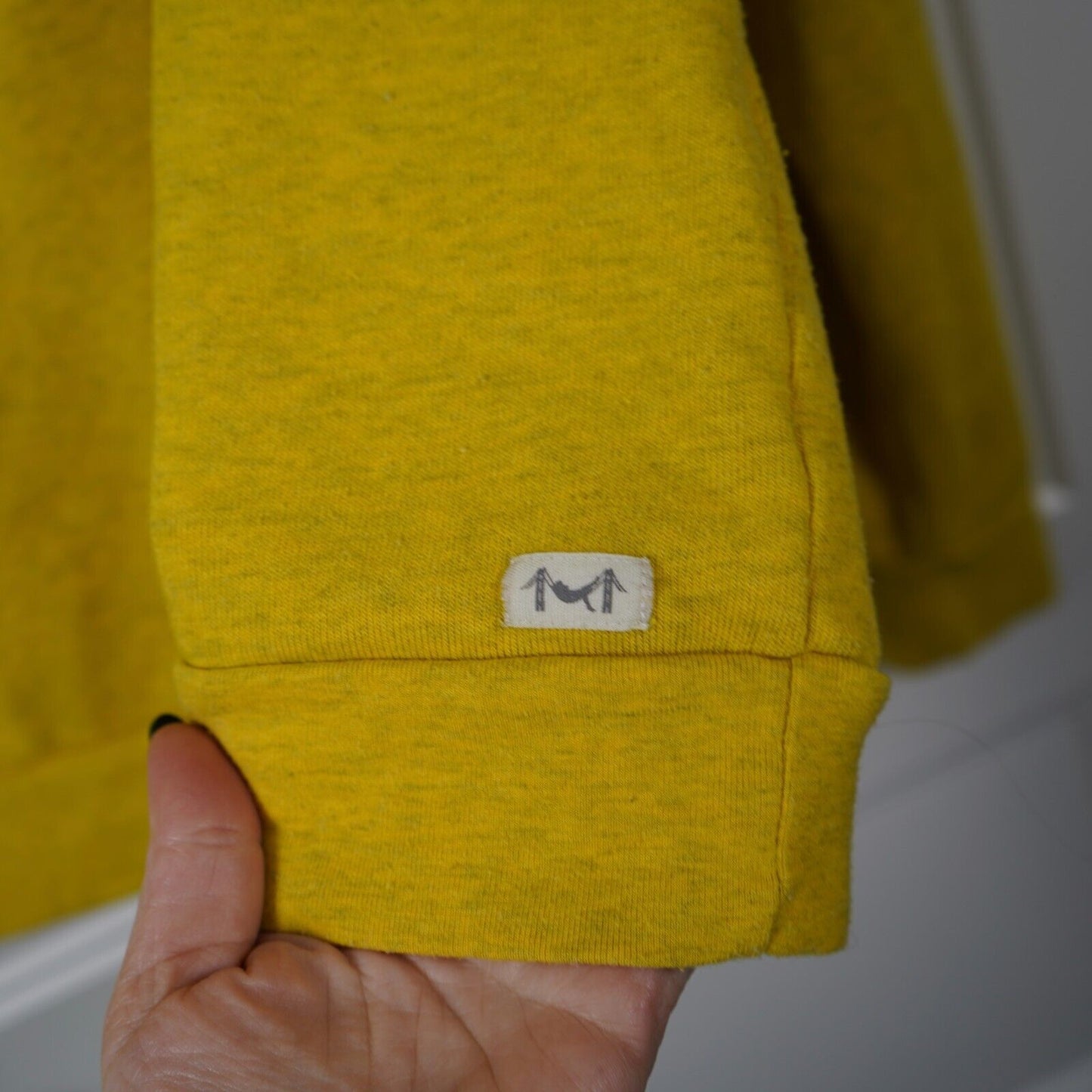 Marine Layer Womens XL Yellow June Vintage Terry Sweatshirt