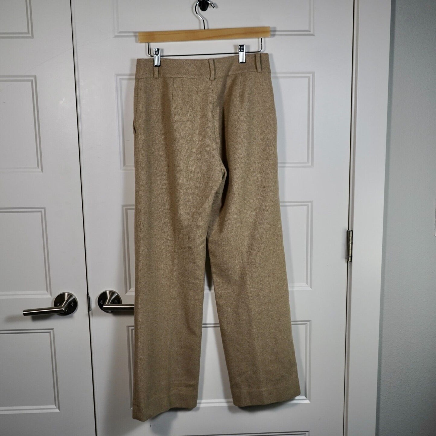 Lauren Ralph Lauren Wool Blend Straight Leg Trouser Pants Camel Tan Size 4